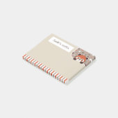 Neutral Palette Schattige Red Panda Peekabo Uw not Post-it® Notes (Schuin)