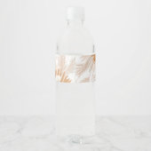 Neutral Pampas Baby Brunch Waterfles Etiket (Achterkant)