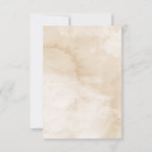 Neutral Pampas-Baby shower Bedankkaart (Achterkant)