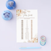 Neutral Pampas Baby Traits Spel Flyer (Enkel)