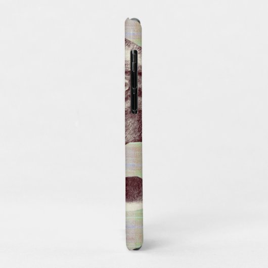 Neutral Sage Plaid Bear Case-Mate iPhone Case (Achterkant/links)