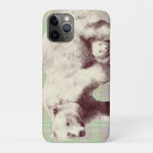  Neutral Sage Plaid Bear Case-Mate iPhone Case (Achterkant)