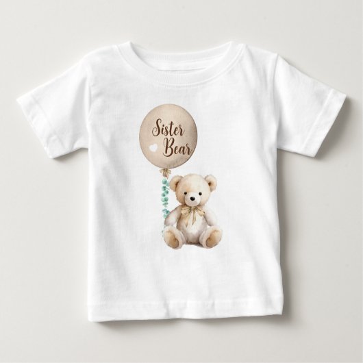 Neutral Sister Beer Baby shower T-shirt (Voorkant)