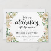 Neutral Spring Post Mariage Brunch Invitation Card (Devant)