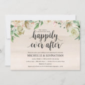 Neutral Spring Post Mariage Brunch Invitation Card (Devant)