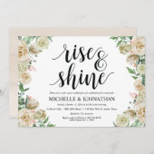 Neutral Spring Post Wedding Brunch Invitation Kaar Kaart (Voorkant / Achterkant)