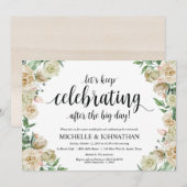 Neutral Spring Post Wedding Brunch Uitnodigingskaa Kaart (Voorkant / Achterkant)