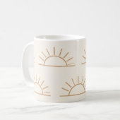 Neutral Sun Mug | Beige Coffee Mug (Devant gauche)