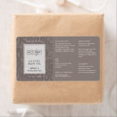 Neutral Tan Bohemian Logo 2OZ Dropper Bottle Etiket (Insitu)