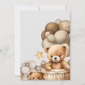 Neutral Teddy Bear Baby Shower Invitation (Dos)