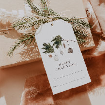 Neutral Watercolor Ornaments Christmas