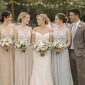 Neutral Wedding Attire Color Palette Card  Kaart