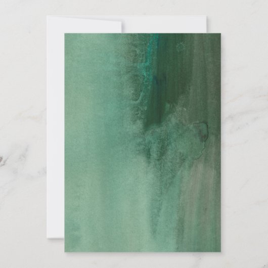 Neutral White Greenery Floral Graduation Party Kaart (Achterkant)