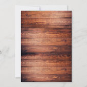 Neutral Wood Baby shower Invitation Kaart (Achterkant)