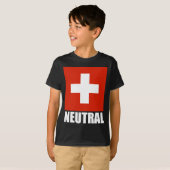 NEUTRAL (Zwitserse vlag) T-shirt (Voorkant volledig)
