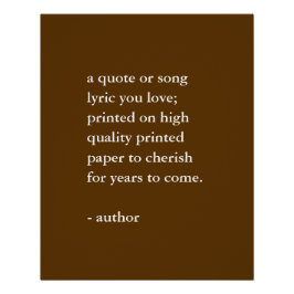 Neutrale aangepaste prijsopgave afdrukken perfect poster