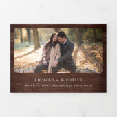 Neutrale aardbevingskuit QR Code Weddenschap Drieluik Uitnodiging (Cover)