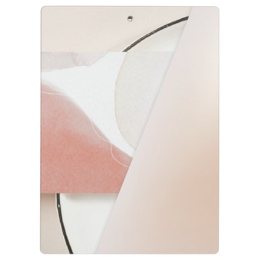 Neutrale aarde-toon Modern Abstract Klembord (Achterkant)