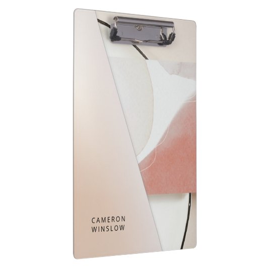 Neutrale aarde-toon Modern Abstract Klembord (Rechts)