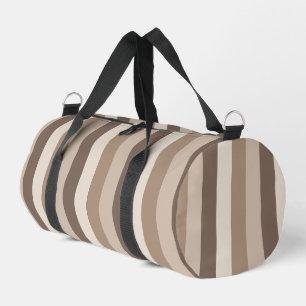 Neutrale aardetinten strepenpatroon ontwerp plunjezak