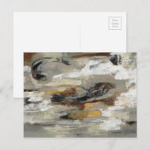 Neutrale Abstracte grijze afdrukken | Silvia Vassi Briefkaart (Voorkant / Achterkant)