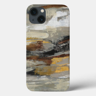 Neutrale Abstracte grijze afdrukken Silvia Vassi iPhone 13 Hoesje