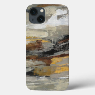 Neutrale Abstracte grijze afdrukken Silvia Vassi iPhone 13 Hoesje