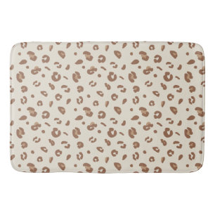 Neutrale Abstracte Luipaardprint Patroon Modern Badmat