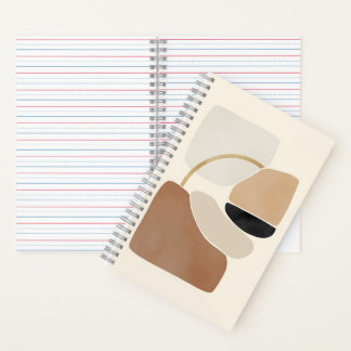 Neutrale abstracte vormen | Minimalistische modern Notitieboek