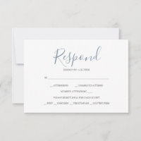 Neutrale antwoord RSVP-kaarten