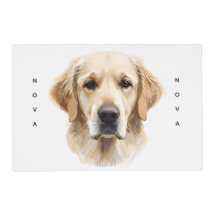 Neutrale Aquarel Goud Retriever Naam Huisdier Voed