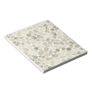 Neutrale aquarel verfstijl Pebble Patterned Notitieblok