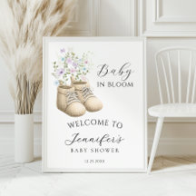 Neutrale Baby in Bloom Baby Schoenen Shower Welkom