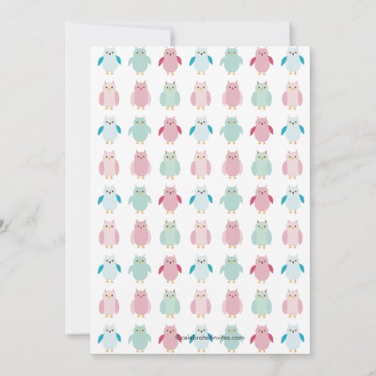 Neutrale Baby Shower-uitvindingen bij zoete eigena Kaart (Achterkant)