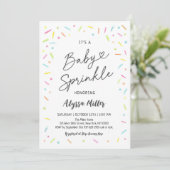 Neutrale Baby Sprinkle Kaart (Staand voorkant)