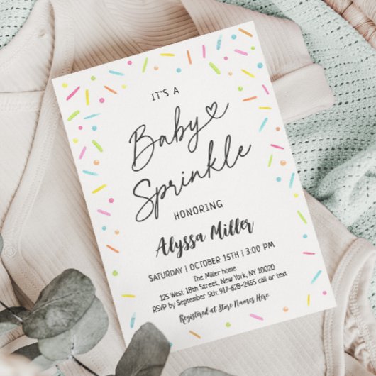 Neutrale Baby Sprinkle Kaart