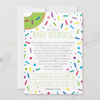 Neutrale Baby Sprinkle Uitnodiging