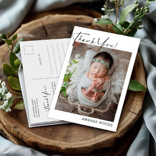 Neutrale babyfoto ansichtkaart briefkaart