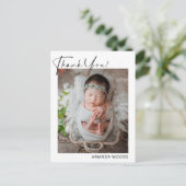 Neutrale babysfoto ansichtkaart briefkaart (Staand voorkant)