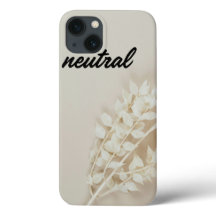 Neutrale Beige Bloemige Aesthetische iPhone 13 Hoe