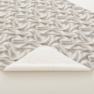 Neutrale Beige, Crème & Ivoorkleurige Sherpa-deken Sherpa Deken