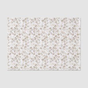 Neutrale Beige Crème Witte Waterverf Stippen Patro Tissuepapier