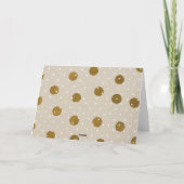 Neutrale beige en witte poka punten (Achterkant)