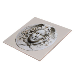 Neutrale Beige Marmer Medusa Wandtegel Tegeltje