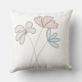 Neutrale bloemen kinderzitjes kussen (Achterkant)