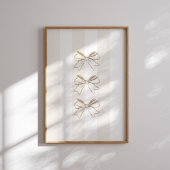 Neutrale Boog Strepen Rustieke Wandkunst Western  Poster