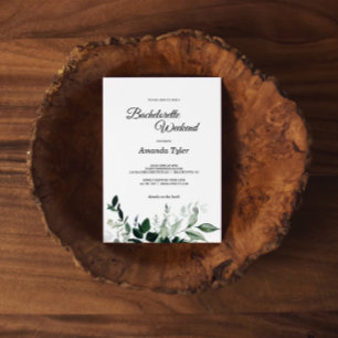 Neutrale botanische Bachelorette Weekend Kaart
