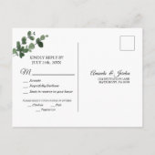 Neutrale botanische Briefkaart voor een botanische (Achterkant)