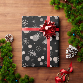 Neutrale bruine beige Boho Winter Kerstmis Cadeaupapier