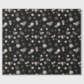 Neutrale bruine beige Boho Winter Kerstmis Cadeaupapier (Vlak)